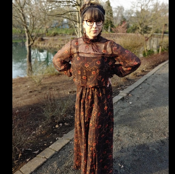 A.J. Bari Dresses & Skirts - Rare vintage A.J. Bari 1970's maxi dress